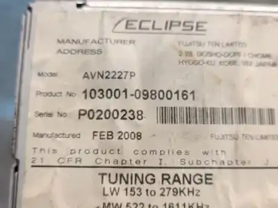 Автозапчасти б/у аудиосистема / радио cd за ssangyong rodius 2.7 turbodiesel cat ссылки oem iam 10300109800161  10300109800161