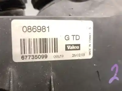 Peça sobressalente para automóvel em segunda mão farol / farolim esquerdo por renault clio ii fase i (b/cbo) 1.9 d alize referências oem iam 67735099 086981 valeo 260603338r