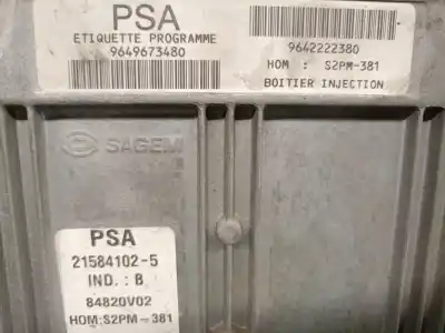 Second-hand car spare part ecu engine control for citroen c3 1.4 oem iam references 9649673480 215841025 sagem 