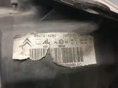 Second-hand car spare part left headlight for citroen c3 1.4 oem iam references 9647214280  6204z6