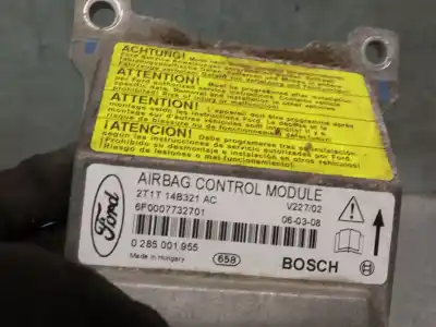 Second-hand car spare part airbag control unit for ford transit connect (tc7) 1.8 tdci cat oem iam references 2t1t14b321ac 0285001955 bosch 6f0007732701