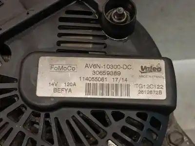 Автозапчастина б/у генератор для ford b-max (jk) 1.6 tdci посилання на oem iam av6n10300dc 2612672b valeo 2251619