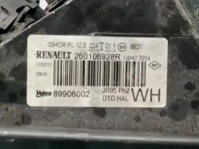 Автозапчасти б/у правая фара за renault grand scénic iii (jz0/1_) 1.6 dci (jz00, jz12) ссылки oem iam 260106928r 89906002 260108453r