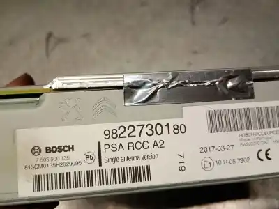 Автозапчасти б/у аудиосистема / радио cd за peugeot 2008 i (cu_) 1.2 thp 110 / puretech 110 ссылки oem iam 9822730180 7503900135 bosch 1623779780