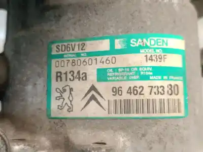 Second-hand car spare part air conditioning compressor for citroen c3 1.4 oem iam references 9646273380  6453ln
