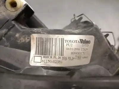 Peça sobressalente para automóvel em segunda mão farol / farolim esquerdo por toyota corolla (_e12_) 1.4 d (nde120_) referências oem iam 8115002381  8113002380
