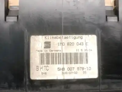Second-hand car spare part climate control for seat leon (1m1) 1.9 tdi oem iam references 1m0820043e  1m0820043g