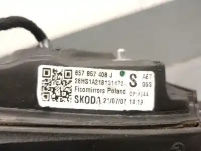 Pezzo di ricambio per auto di seconda mano retrovisore destro per skoda scala (nw1) 1.0 tsi riferimenti oem iam 657857408j  657857408j