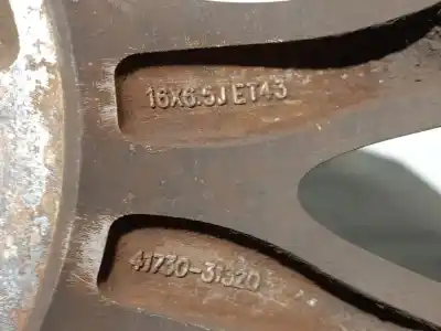 Peça sobressalente para automóvel em segunda mão jante por ssangyong actyon 2.0 td cat referências oem iam 4173031320  r16x6.5jet43