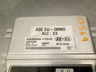Second-hand car spare part ecu engine control for kia rio i fastback (dc) 1.3 oem iam references 391102x546 5wy5703b siemens vdo 