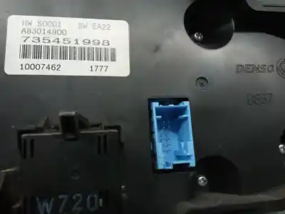 Peça sobressalente para automóvel em segunda mão comando de sofagem (chauffage / ar condicionado) por fiat 500 (312_) 1.4 (312axc1b, 312cxc1b) referências oem iam 735451998  735451998