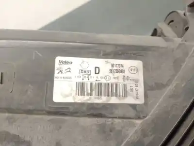 Second-hand car spare part right headlight for citroen c-elysee (dd_) 1.2 vti 82 oem iam references 9817297880  9817297880