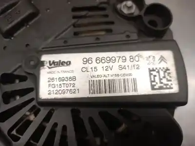 Peça sobressalente para automóvel em segunda mão alternador por citroen c4 lim. 1.6 16v referências oem iam 9666997980 2616938b valeo 5705nr