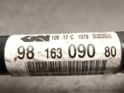 Peça sobressalente para automóvel em segunda mão transmissão dianteira direita por citroen c-elysee (dd_) 1.2 vti 82 referências oem iam 9816309080  9816309080