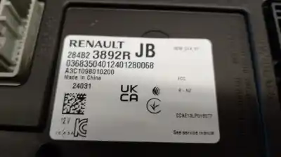 İkinci el araba yedek parçası röle/sigorta kutusu için renault clio v (b7_) 1.6 e-tech 140 (b7mu) oem iam referansları 284b23892r  284b23892r