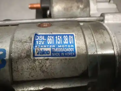 Second-hand car spare part starter motor for ssangyong actyon 2.0 td cat oem iam references 6611513801 tm000a34001 valeo 6611513801