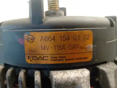 Peça sobressalente para automóvel em segunda mão alternador por ssangyong actyon 2.0 td cat referências oem iam a6641540102  6641540102