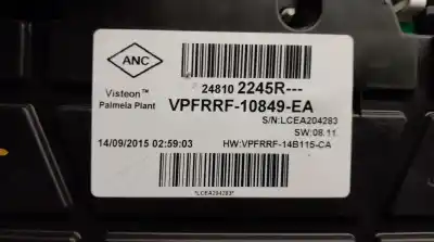 Автозапчастина б/у панель інструментів для renault clio iv 0.9 посилання на oem iam 248102245r vpfrrf10849ea visteon 248102245r
