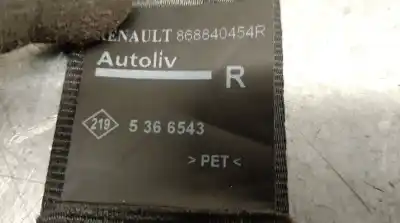 Автозапчастина б/у передній правий ремін безпеки для renault clio iv 0.9 посилання на oem iam 868840454r 5366543 autoliv 868840454r