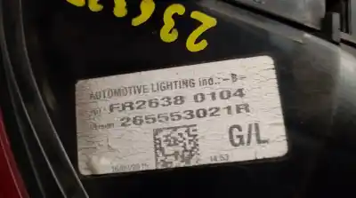 Автозапчастина б/у лівий ход ліхар для renault clio iv 0.9 посилання на oem iam 265553021r fr26380104 automotive lighting 265553021r