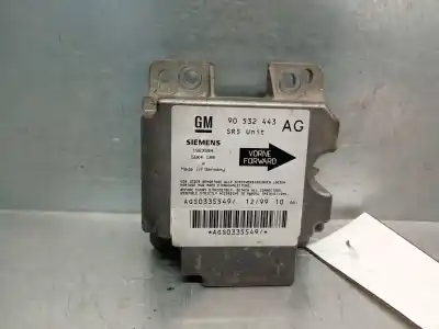 Peça sobressalente para automóvel em segunda mão centralina de airbag por opel corsa b 1.2 16v cat (x 12 xe / lw4) referências oem iam 90532443