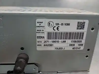 Peça sobressalente para automóvel em segunda mão sistema de áudio / rádio cd por ford focus iv (hn) 1.0 ecoboost mhev referências oem iam jx7118k810lam  2628154