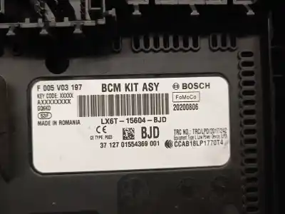 Автозапчастина б/у реле/запоперівник для ford focus iv (hn) 1.0 ecoboost mhev посилання на oem iam lx6t15604bjd  