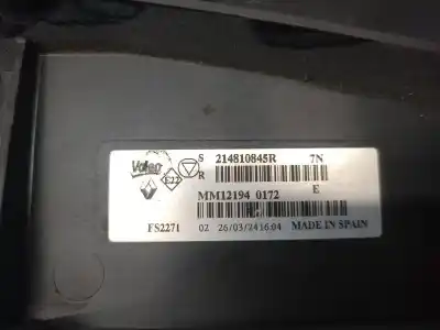 Автозапчастина б/у електро вентилятор для renault clio v (b7_) 1.6 e-tech 140 (b7mu) посилання на oem iam 214810845r  214810845r