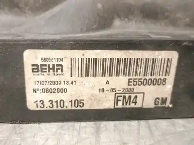 Автозапчасти б/у электрический вентилятор за opel corsa d (s07) 1.2 (l08 l68) ссылки oem iam 13263552 p6188001 behr 1341682