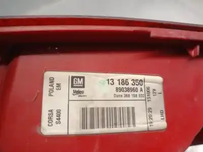 Автозапчасти б/у левый задний фонарь за opel corsa d (s07) 1.3 cdti (l08 l68) ссылки oem iam 13186350  1222132