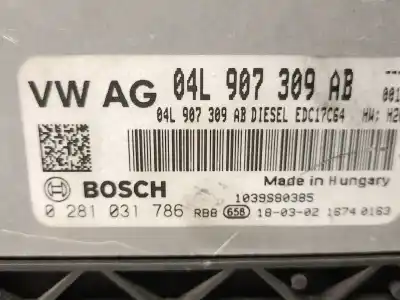 Автозапчастина б/у ебу контролер двигуна для audi q3 (8ub, 8ug) 2.0 tdi посилання на oem iam 04l907309ab 0281031786 bosch 