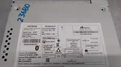 Автозапчастина б/у аудіо система / радіо cd для renault twingo iii (bcm_, bca_) 0.9 tce 90 посилання на oem iam 281153690r  281153690r