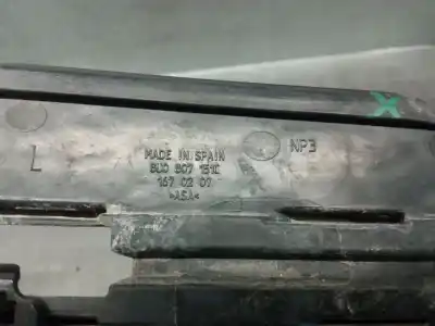 Автозапчастина б/у ліва решіта бампера для audi q3 (8ub, 8ug) 2.0 tdi посилання на oem iam 8u0807151c  8u0807151c