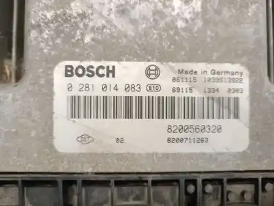 Tweedehands auto-onderdeel ecu motorcontroller voor renault espace iv (jk0/1_) 2.0 dci (jk03 jk04 jk1c jk1g jk1j jk1k) oem iam-referenties 8200560320 0281014083 bosch 8200560320