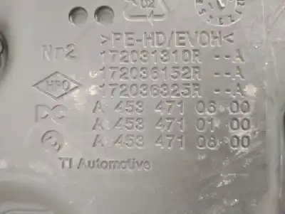 Автозапчастина б/у паливний бак для renault twingo iii (bcm_, bca_) 0.9 tce 90 посилання на oem iam 172031310r  172032078r
