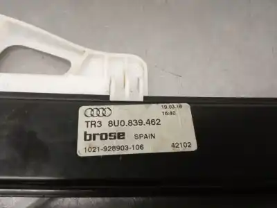 Second-hand car spare part rear right window regulator for audi q3 (8ub, 8ug) 2.0 tdi oem iam references 8u0839462  8u0839462