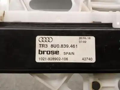 Second-hand car spare part rear left window regulator for audi q3 (8ub, 8ug) 2.0 tdi oem iam references 8u0839461  8u0839461