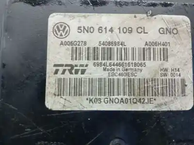Peça sobressalente para automóvel em segunda mão abs por audi q3 (8ub, 8ug) 2.0 tdi referências oem iam 5n0614109cl 698l644661618055 trw 5n0614109cl
