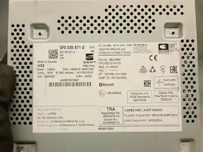 Pezzo di ricambio per auto di seconda mano display multifunzione per seat leon (5f1) 1.6 tdi riferimenti oem iam 5f0035871d  5f0035871d