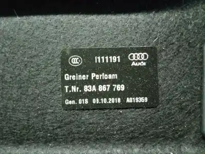 Second-hand car spare part parcel shelf for audi q3 (f3b) 35 tdi oem iam references 83a867769  83a867769