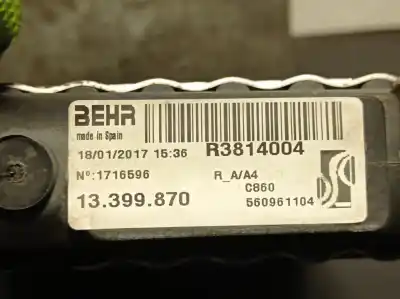 Автозапчастина б/у водяний радіатор для opel corsa e (x15) 1.4 lpg (08, 68) посилання на oem iam 13399870 r3814004 1300339