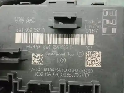Автозапчастина б/у електронний модуль для audi q3 (f3b) 35 tdi посилання на oem iam 8w1959595d p10338104 8w1959595d