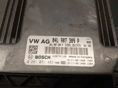 Автозапчастина б/у ебу контролер двигуна для audi q3 (f3b) 35 tdi посилання на oem iam 04l907309p 0281031483 bosch 1039t01128