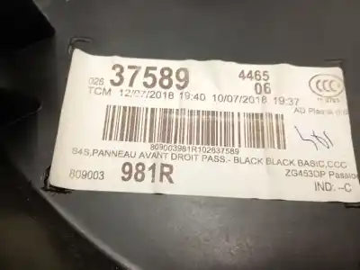 Автозапчастина б/у обработка передніх правіх дверей для smart forfour fastback (453) electric drive (453.091) посилання на oem iam a4537206401  a4537206401