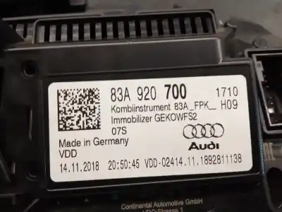 Peça sobressalente para automóvel em segunda mão quadrante por audi q3 (f3b) 35 tdi referências oem iam 83a920700  0002557