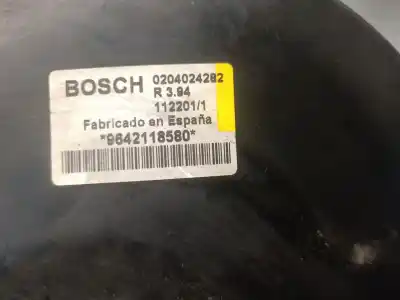 Peça sobressalente para automóvel em segunda mão servo freio por citroen berlingo 1.9 d multispace referências oem iam 9642118580 0204024282 bosch 4535l5