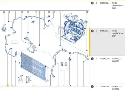 Автозапчасти б/у трубы кондиционирования воздуха за renault express furgoneta/monovolumen 1.5 blue dci 75 (f6aa) ссылки oem iam 924409078r  924409078r