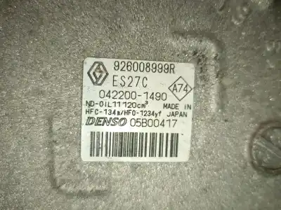 Second-hand car spare part air conditioning compressor for smart forfour fastback (453) electric drive (453.091) oem iam references a4538308401 0422001490 denso a4538308401