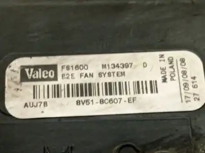 Автозапчастина б/у електро вентилятор для ford fiesta (cb1) 1.6 tdci cat посилання на oem iam 8v518c607ef m134397d 8v518c607ej
