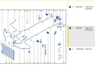Автозапчастина б/у труби кондиціонації для renault twingo iii (bcm_, bca_) 0.9 tce 90 посилання на oem iam 924906987r  924906987r